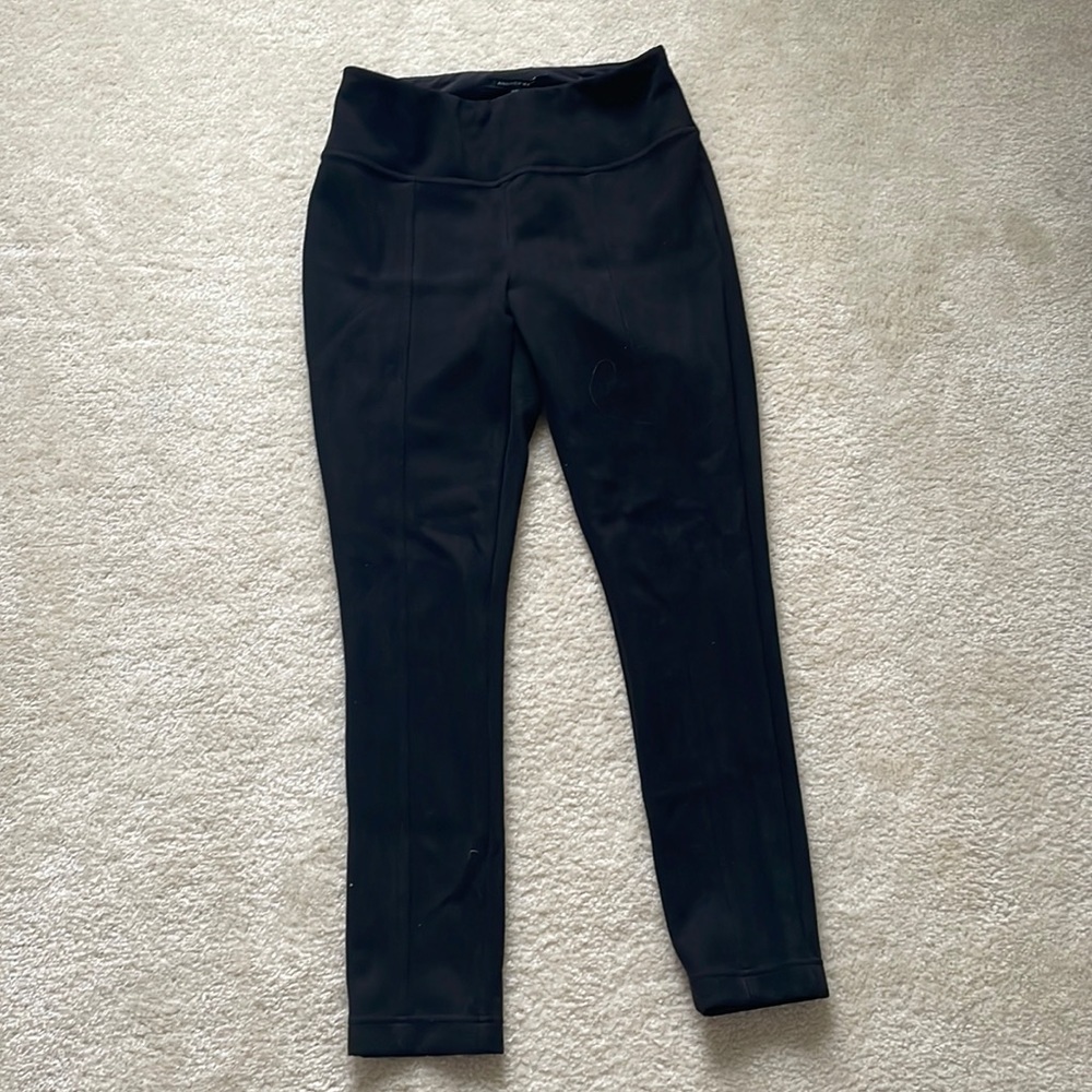 Andrew Marc black suede leggings / pants